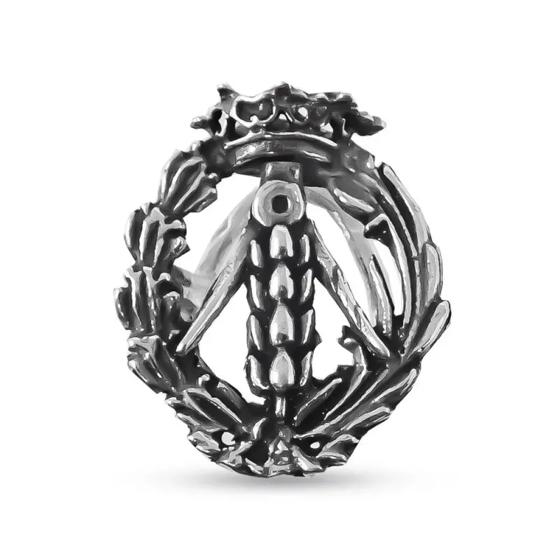 Insignia Profesional de Ingeniero Agrícola 19 mm. Plata de Ley 925m m