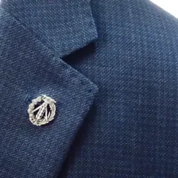 Insignia Profesional de Ingeniero Agrícola 19 mm. Plata de Ley 925m m