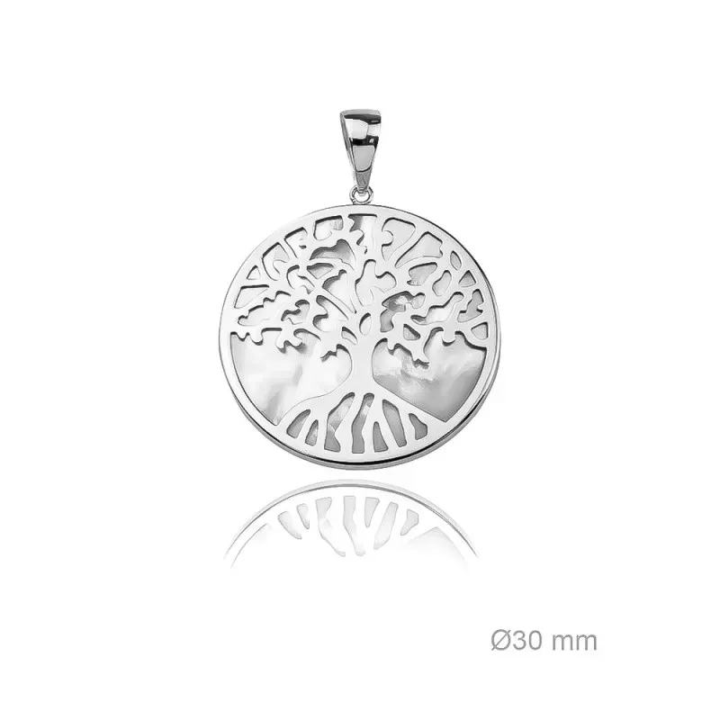 Árbol de la Vida Colgante en Plata de Ley 925m con 30 mm. amuleto rod
