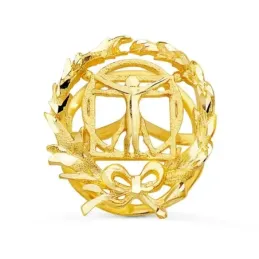 Bellas Artes Insignia Profesional Escudo Oro 18k unisex 15 mm. alfile