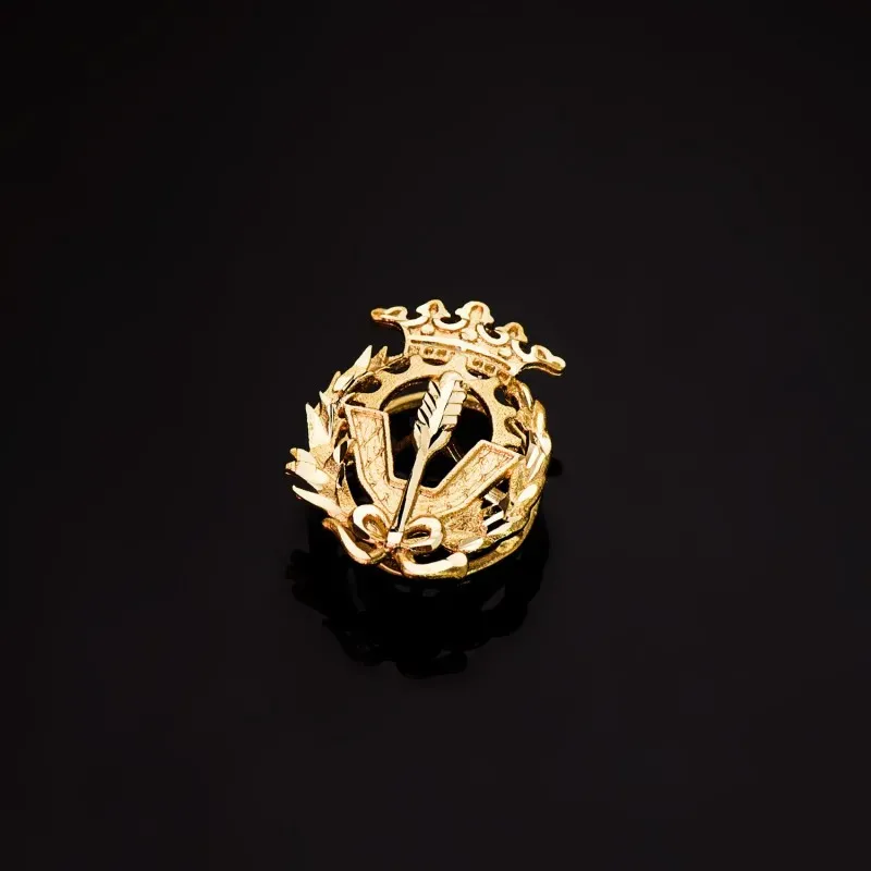 Ciencias Políticas Y Económicas Insignia Profesional Escudo Oro 18k u