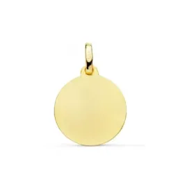 Virgen de la Cabeza Colgante Oro 18k medalla 16 mm. patrona Andújar r