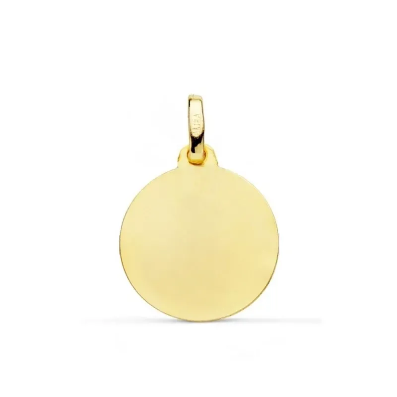 Virgen de la Cabeza Colgante Oro 18k medalla 16 mm. patrona Andújar r