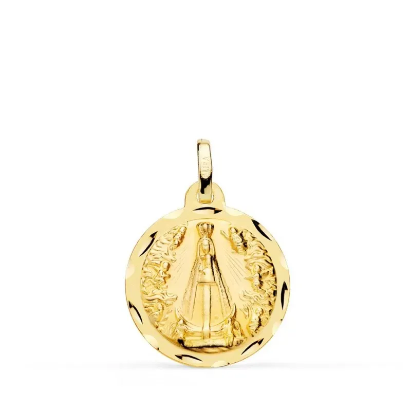 Virgen Ntra. Sra. Begoña Medalla Oro 9k unisex 18 mm. tallada