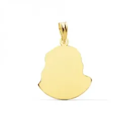 Cabeza Cristo de Murillo Colgante Oro 9k de 20 mm.