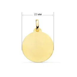 Medalla oro 18k Cristo Medinacelli 22mm. labrado tallado [AA2544]