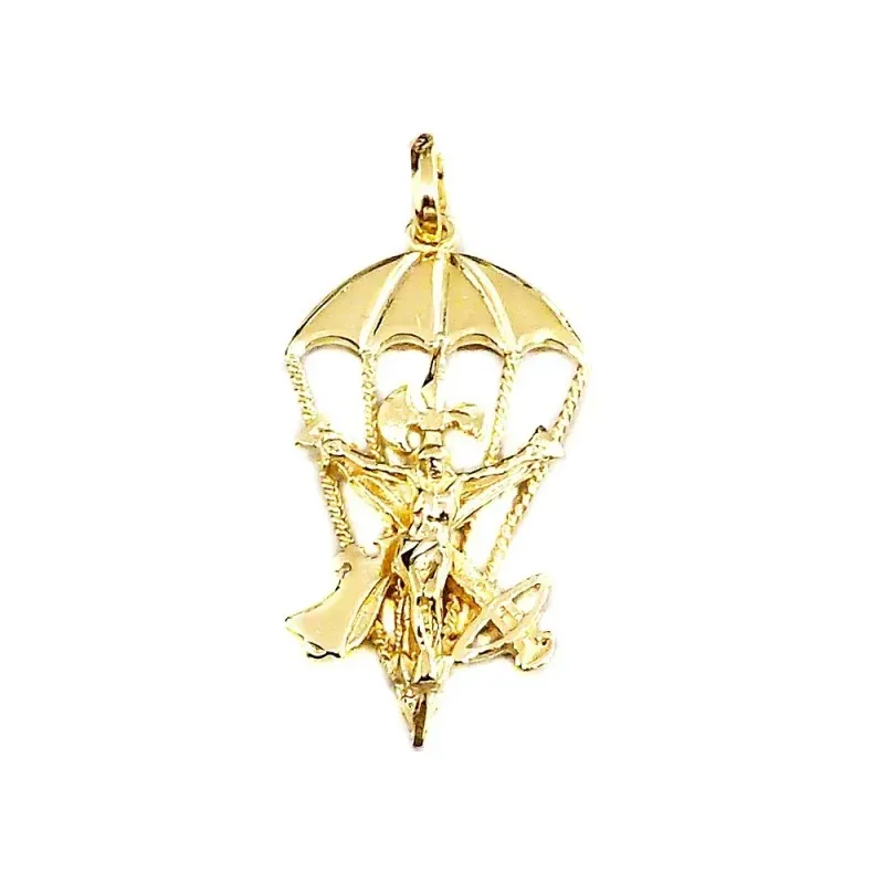 Cristo de la Legión colgante oro 18k unisex 38 mm. Brigada de Paracai
