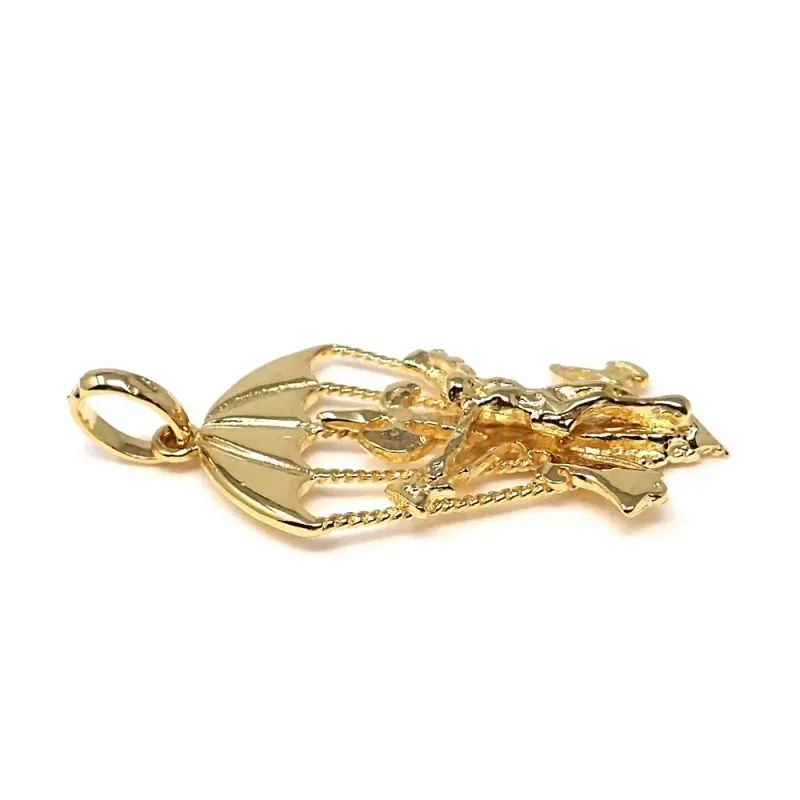 Cristo de la Legión colgante oro 18k unisex 38 mm. Brigada de Paracai