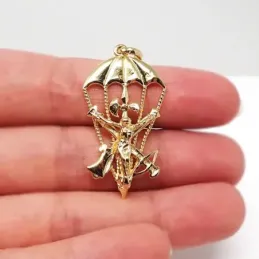 Cristo de la Legión colgante oro 18k unisex 38 mm. Brigada de Paracai