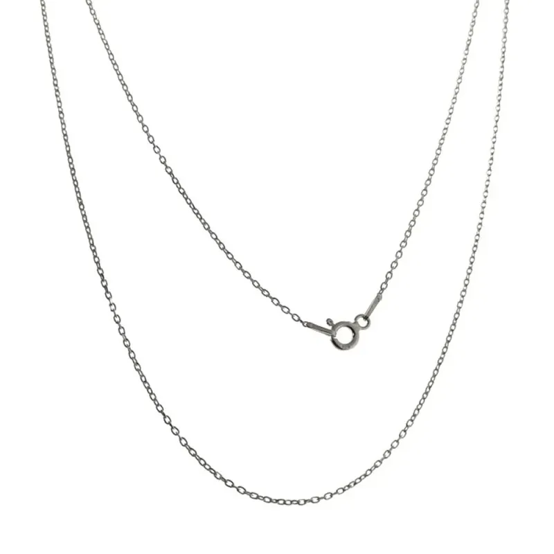 Cadena plata Ley 925m unisex 45 cm. forzada espesor hilo 0.30 mm. rea