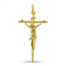 Cristo de Mena Colgante Cruz Oro de 18k macizo de 37 mm. Cristo de la