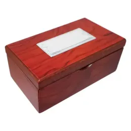 Arras de Boda metálicas plateadas caja madera tamaño moneda 22 mm.. G