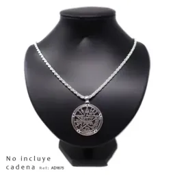 Colgante plata ley 925m tetragramatón 37mm. amuleto [AA9822]