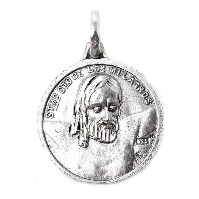 Santísimo Cristo de los Milagros con Virgen de Zamarrilla medalla pla