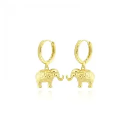 Aros Pendientes en Plata de Ley 925m chapados en oro con 11 mm. anima