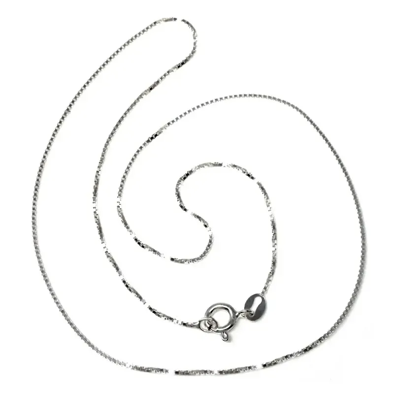 Cadena plata ley 925m 40cm. veneciana 0.15 [AB0365]