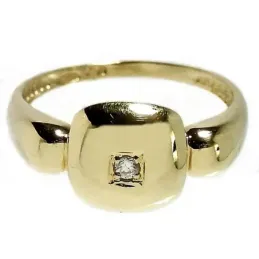 Sortija oro 18k diamante brillante central [534S]