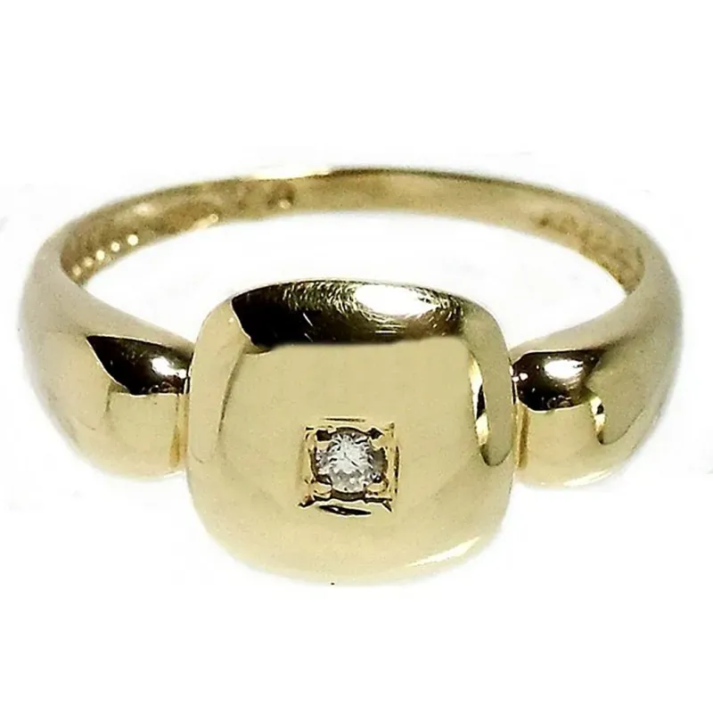 Sortija oro 18k diamante brillante central [534S]