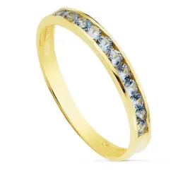 Sortija oro 18k aguamarina aguamarina [7437]