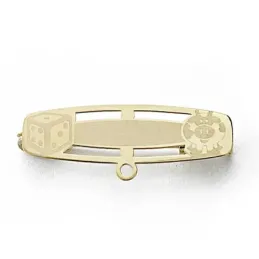 Alfiler oro 18k bebé 28mm. cerdito [7915]