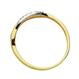 Soritja oro 18k bicolor circonitas [8019]