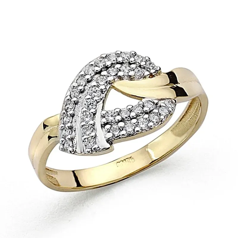 Soritja oro 18k bicolor circonitas [8021]