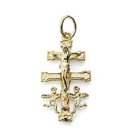 Cruz oro 18k Carava 24mm. [8052]
