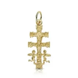 Cruz oro 18k Carava 24mm. [8052]