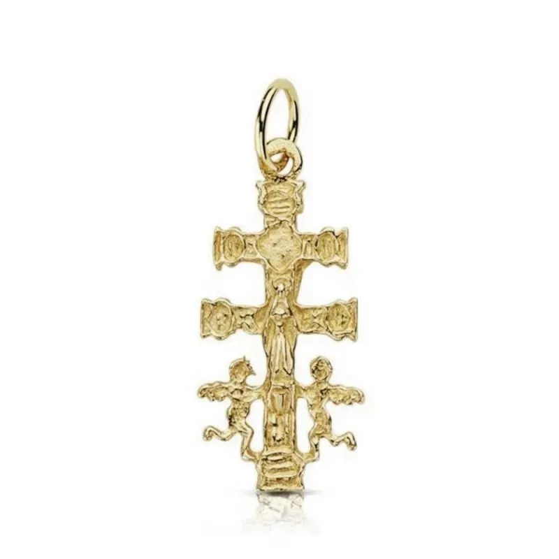 Cruz oro 18k Carava 24mm. [8052]