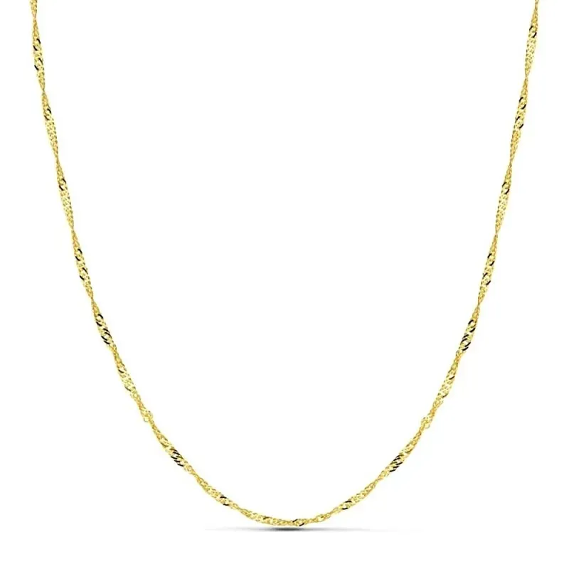 Cadena oro 18k maciza singapur 40 cm. 1,8 mm. 2.75 grs. [9517]