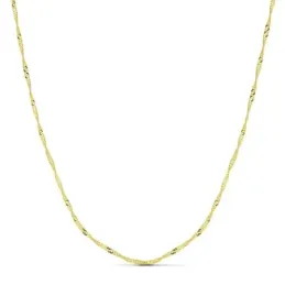 Cadena oro 18k maciza singapur 50 cm. 1,5 mm. 2.50 grs. [9516]