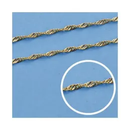 Cadena oro 18k maciza singapur 50 cm. 1,5 mm. 2.50 grs. [9516]