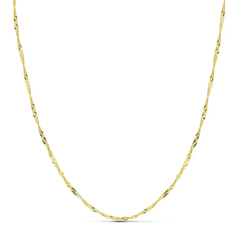Cadena oro 18k maciza singapur 50 cm. 1,8 mm. 3.25 grs. [9519]
