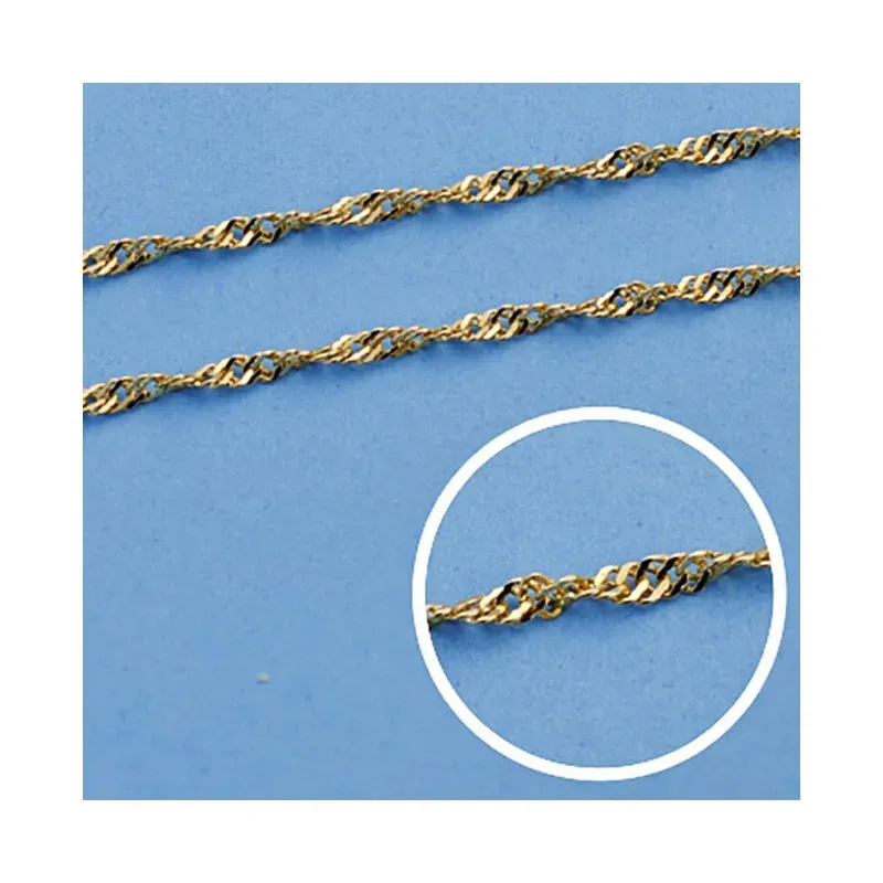 Cadena oro 18k maciza singapur 50 cm. 1,8 mm. 3.25 grs. [9519]