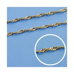 Cadena oro 18k maciza singapur 40 cm. 2 mm. 3,40 grs. [9521]