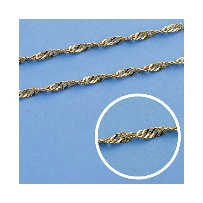 Cadena oro 18k maciza singapur 45 cm. 2 mm. 4,15 grs. [9522]