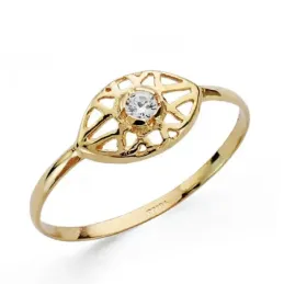Sortija oro 18k con piedras 11mm. [AA0497]