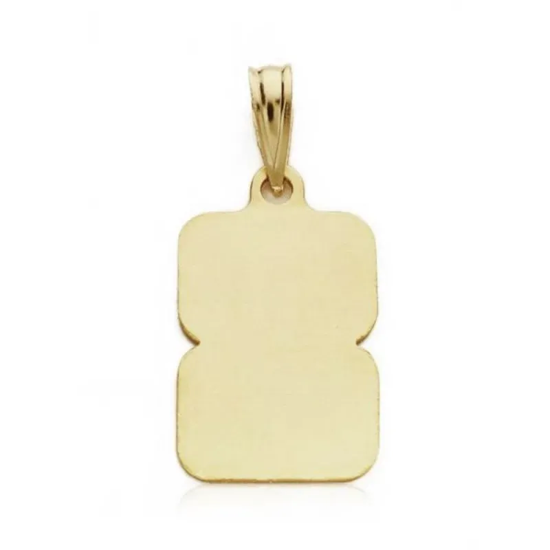 Medalla oro 18k ángel reloj 19mm. [AA0584]