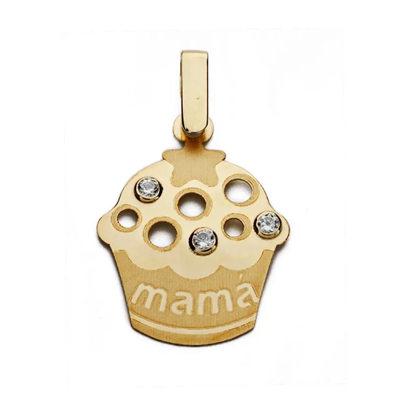 Colgante madre oro 9k 21mm. [AA0759] Regalo día madre