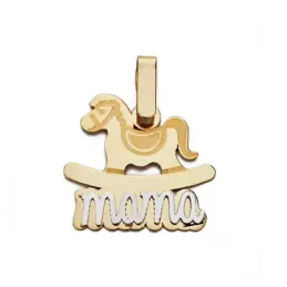 Colgante madre oro 9k 17mm. [AA0766] Regalo día madre