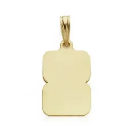 Medalla oro 18k ángel reloj 19mm. [AA0584]