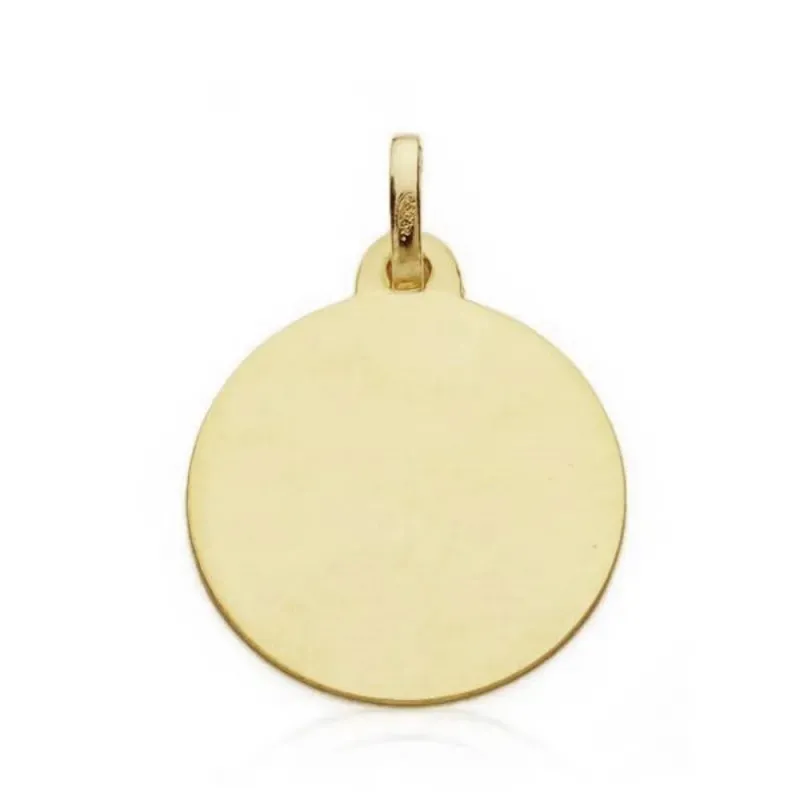 Medalla oro 18k San Antonio 18mm. bisel [7575]