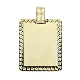Colgante oro 18k chapa filo tallado 26mm. [7560GR]