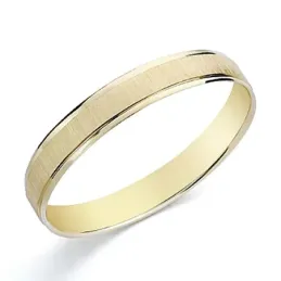 Alianza oro 18k 3,5mm. mate y brillo [8047GR]