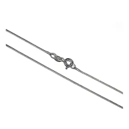 Cadena plata ley 925m lisa 45cm. veneciana 0.15mm. [AB0381]
