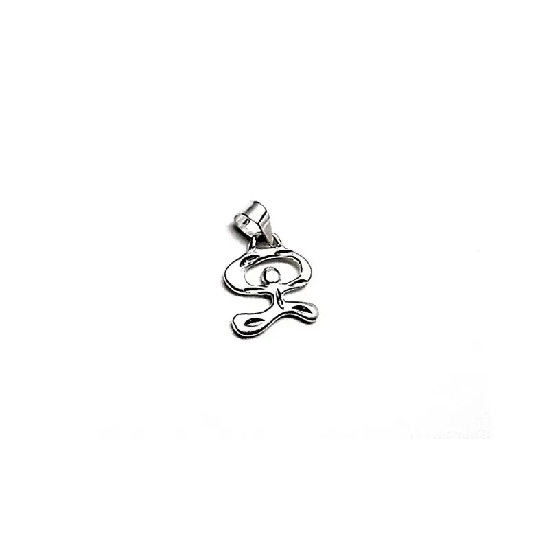 Colgante plata Ley 925m Indalo mini tallado 10mm. [AB1076]