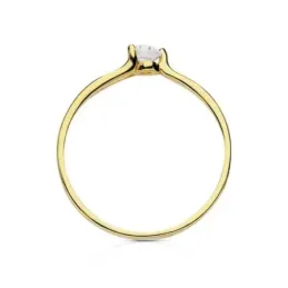 Solitario oro 18k circonita [AB3050]