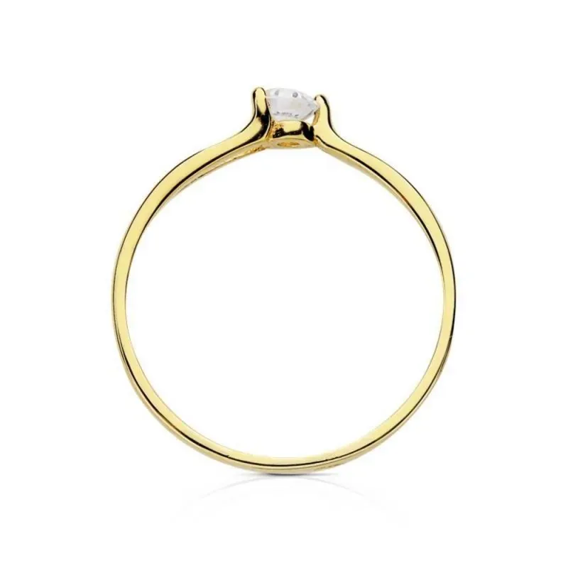 Solitario oro 18k circonita [AB3050]