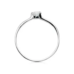 Solitario oro blanco 18k circonita [AB3051]