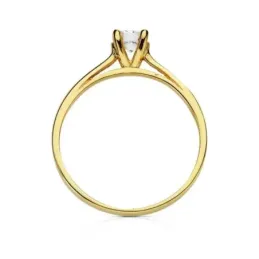 Solitario oro 18k circonita [AB3057]